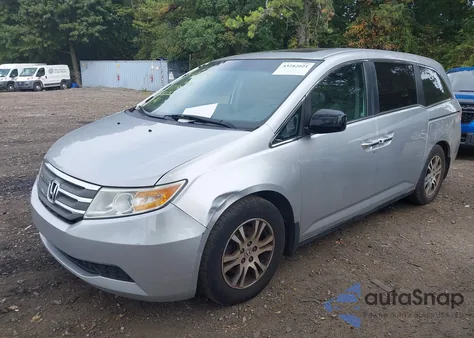 2012 Honda Odyssey Ex-L из США, поврежденный, VIN 5FNRL5H63CB023900